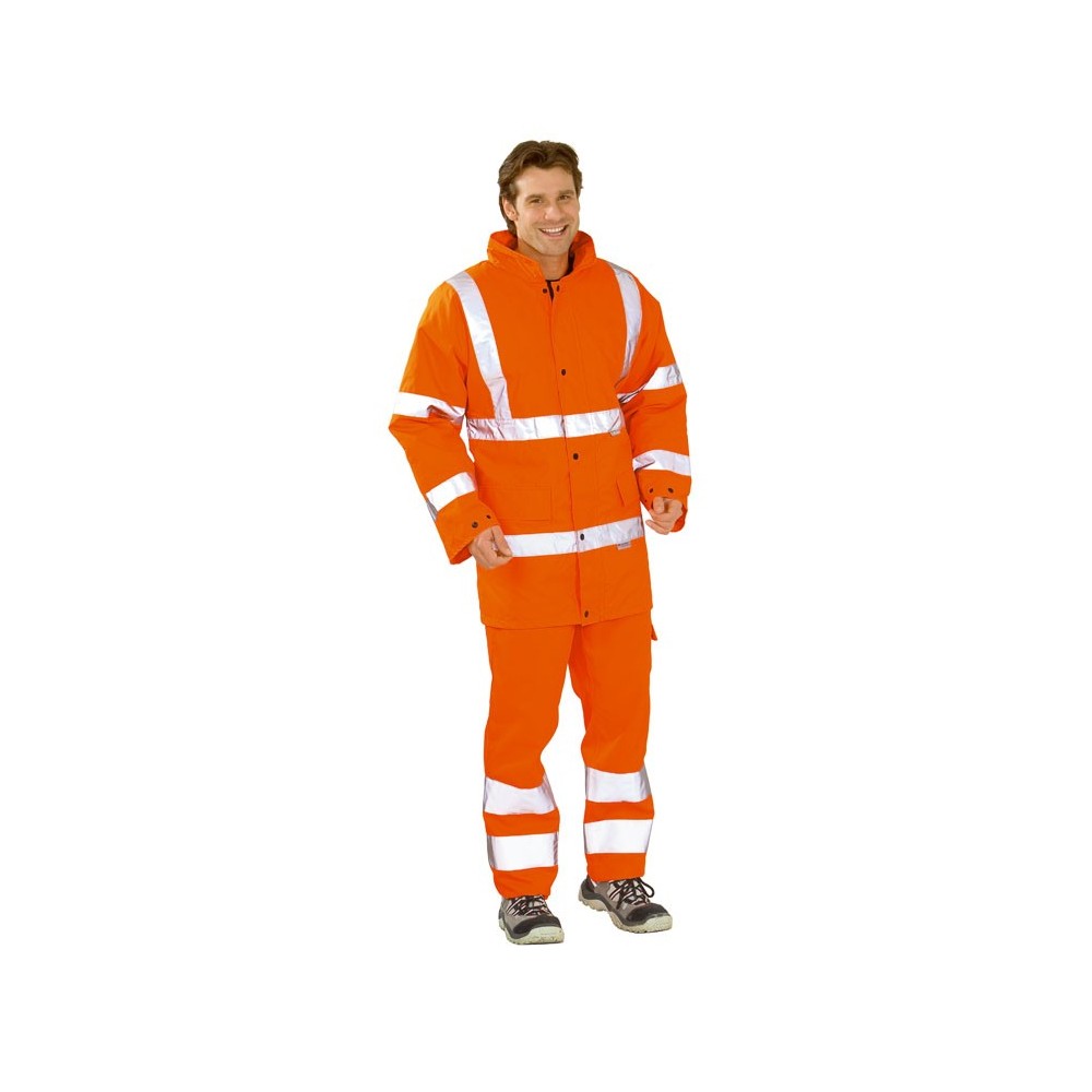 Jól láthatósági bélelt Parka kabát