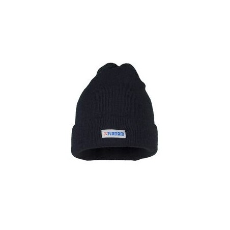 Knitted hat with turn-up
